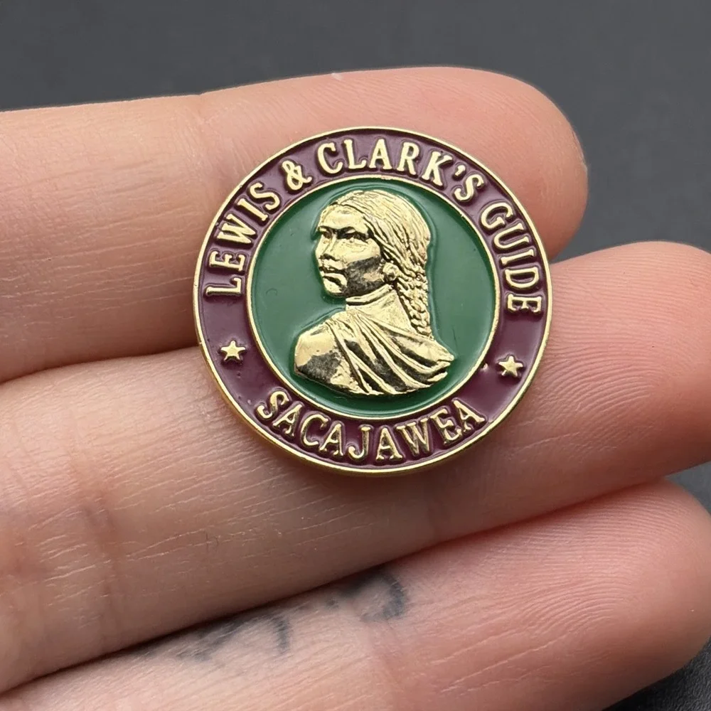 Lewis & Clark's Guide Sacajawea Lapel Hat‎ Pin